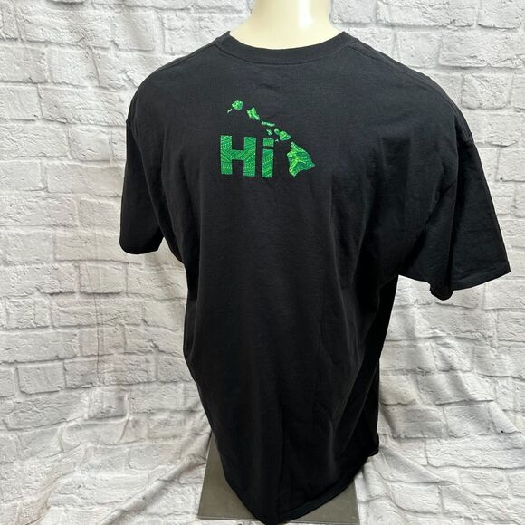 Hawaiian 8 Main Islands Tapa Front & Back Screen Printed Mens T-Shirt 2XL HI - Picture 5 of 7